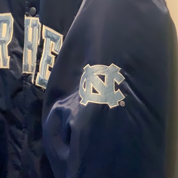 Vintage UNC TARHEELS quilted satin bomber jacket - Picture 2 of 8